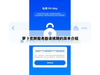 萝卜密聊服务器请续期的简单介绍