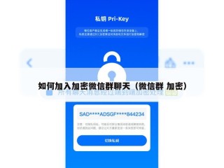 如何加入加密微信群聊天（微信群 加密）