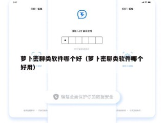 萝卜密聊类软件哪个好（萝卜密聊类软件哪个好用）