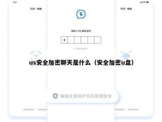 us安全加密聊天是什么（安全加密u盘）