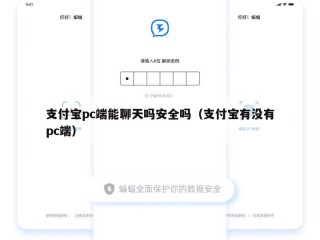 支付宝pc端能聊天吗安全吗（支付宝有没有pc端）