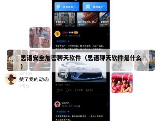 思语安全加密聊天软件（思语聊天软件是什么）
