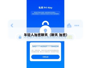 年轻人加密聊天（聊天 加密）