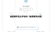 加密聊天怎么学会的（加密聊天内容）