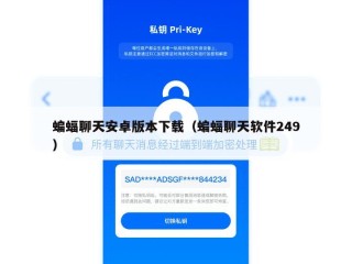 蝙蝠聊天安卓版本下载（蝙蝠聊天软件249）