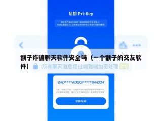 猴子诈骗聊天软件安全吗（一个猴子的交友软件）