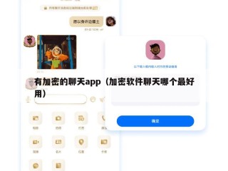 有加密的聊天app（加密软件聊天哪个最好用）