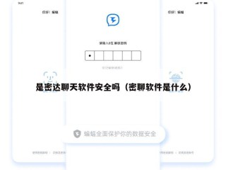 是密达聊天软件安全吗（密聊软件是什么）