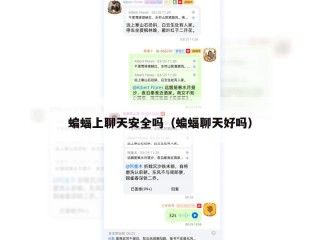 蝙蝠上聊天安全吗（蝙蝠聊天好吗）