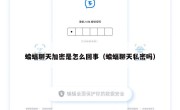 蝙蝠聊天加密是怎么回事（蝙蝠聊天私密吗）