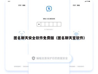 匿名聊天安全软件免费版（匿名聊天室软件）