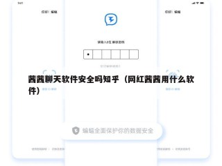 茜茜聊天软件安全吗知乎（网红茜茜用什么软件）