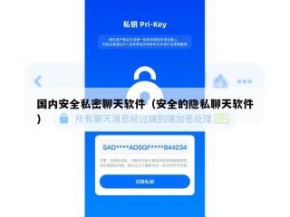国内安全私密聊天软件（安全的隐私聊天软件）