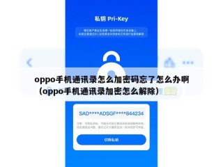 oppo手机通讯录怎么加密码忘了怎么办啊（oppo手机通讯录加密怎么解除）