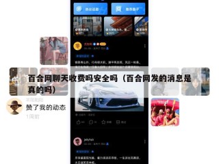 百合网聊天收费吗安全吗（百合网发的消息是真的吗）