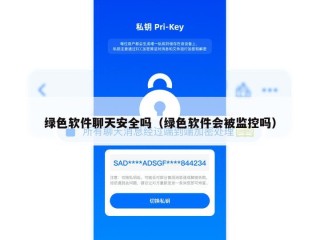 绿色软件聊天安全吗（绿色软件会被监控吗）