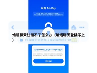 蝙蝠聊天注册不了怎么办（蝙蝠聊天登陆不上）