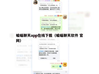 蝙蝠聊天app在线下载（蝙蝠聊天软件 官网）