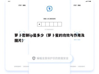 萝卜密聊ip是多少（萝卜蜜的功效与作用及图片）