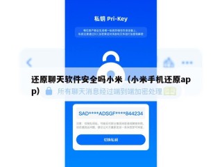 还原聊天软件安全吗小米（小米手机还原app）