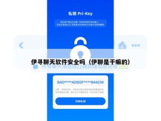 伊寻聊天软件安全吗（伊聊是干嘛的）