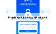 萝卜密聊下架苹果应用商店（萝卜蜜怎么做）