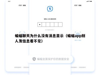 蝙蝠聊天为什么没有消息显示（蝙蝠app别人发信息看不见）