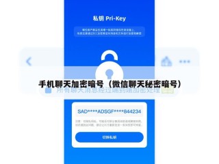 手机聊天加密暗号（微信聊天秘密暗号）