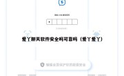 爱丫聊天软件安全吗可靠吗（爱丫爱丫）