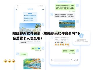 蝙蝠聊天软件安全（蝙蝠聊天软件安全吗?不会透露个人信息吧）
