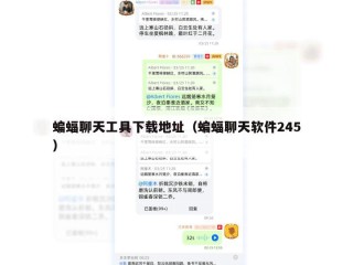 蝙蝠聊天工具下载地址（蝙蝠聊天软件245）