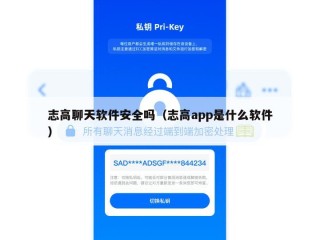 志高聊天软件安全吗（志高app是什么软件）