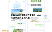 Eniama这个聊天软件安全吗（enigma聊天软件是真的么）