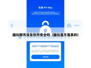 趣玩聊天交友软件安全吗（趣玩是不是真的）