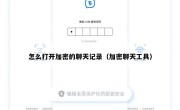 怎么打开加密的聊天记录（加密聊天工具）