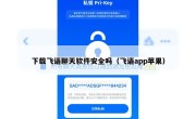 下载飞语聊天软件安全吗（飞语app苹果）