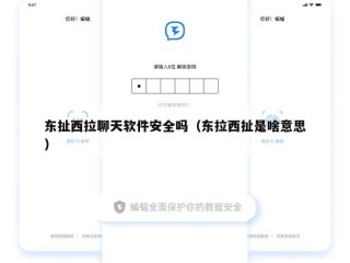 东扯西拉聊天软件安全吗（东拉西扯是啥意思）