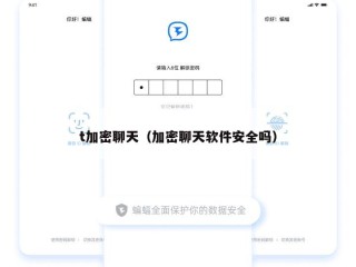 t加密聊天（加密聊天软件安全吗）