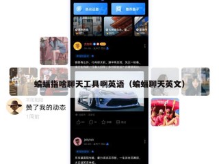 蝙蝠指啥聊天工具啊英语（蝙蝠聊天英文）
