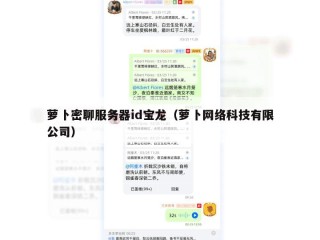 萝卜密聊服务器id宝龙（萝卜网络科技有限公司）