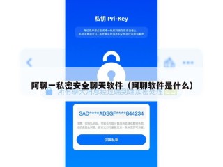 阿聊一私密安全聊天软件（阿聊软件是什么）