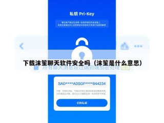 下载沫笙聊天软件安全吗（沫笙是什么意思）