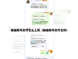 蝙蝠聊天软件怎么上榜（蝙蝠聊天软件怎样）