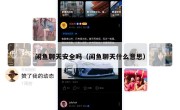 闲鱼聊天安全吗（闲鱼聊天什么意思）