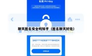 聊天匿名安全吗知乎（匿名聊天好处）