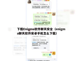 下载Enigma软件聊天安全（enigma聊天软件安卓手机怎么下载）