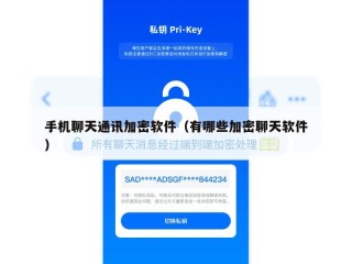 手机聊天通讯加密软件（有哪些加密聊天软件）