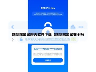 端到端加密聊天软件下载（端到端加密安全吗）