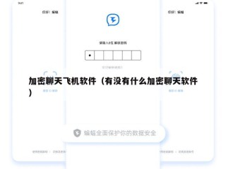 加密聊天飞机软件（有没有什么加密聊天软件）
