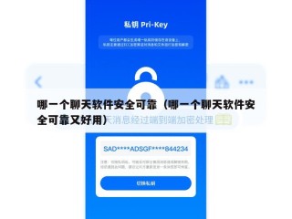 哪一个聊天软件安全可靠（哪一个聊天软件安全可靠又好用）